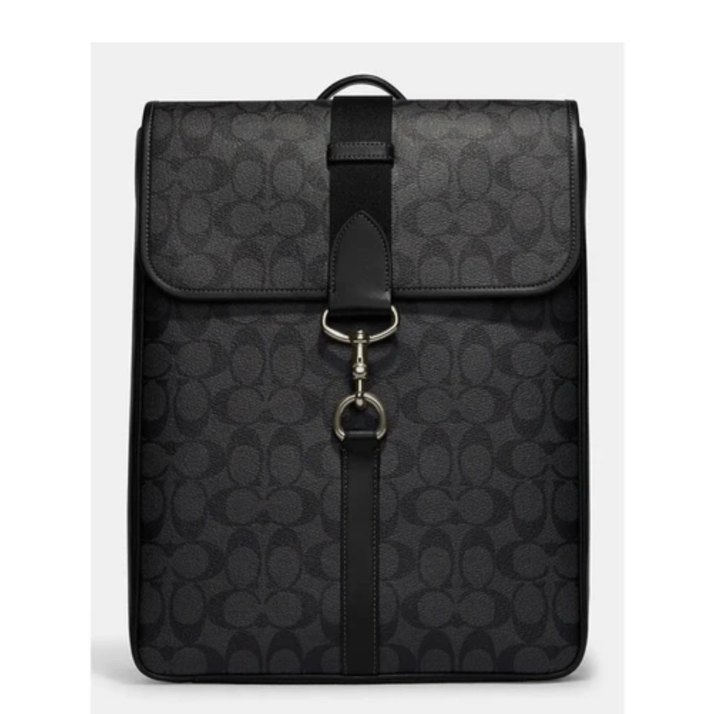 Coach Signature Black Backpack